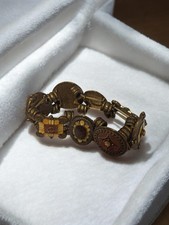 Bracelet rétro fantaisie vintage, bijou ancien d'occasion pour collectionneur