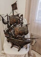 La Santa Maria bateau Caravelle Ch.Collomb canonniere 3 mats - 80 x 70cm