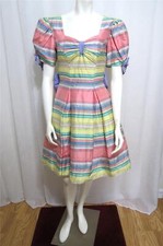 Linea Raffaelli adorable silk dupioni doll dress 36 US S