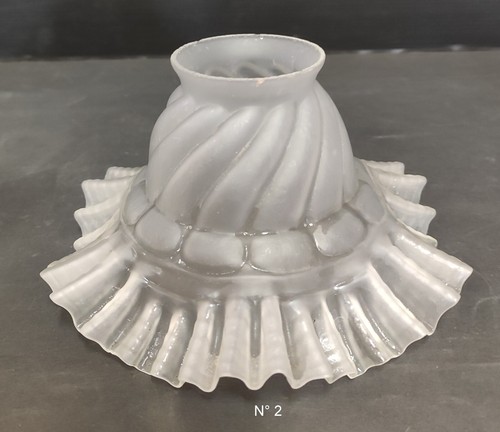 Tulipe glass depoli white edge - glass,