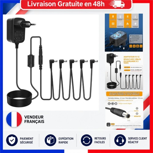 Alimentation pédale guitare - alimentation,