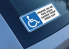 WHEELCHAIR ACCESS 20cmX9.5cm STICKER STICKER (HA144)