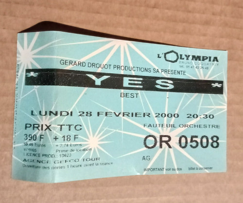 Ticket concert yes 28 02 - ticket,