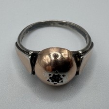 Bague ancienne Art Deco - argent massif et Vermeil