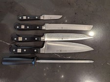 Wusthof Knives (4) and Honing Rod