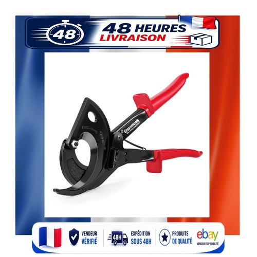 Coupe câble cliquet hs520a - coupe-câble, à