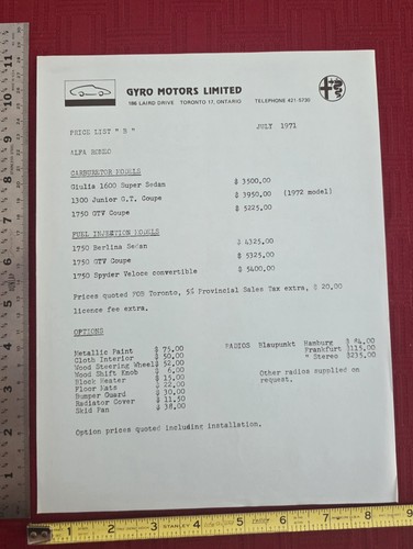 Original 1972 alfa - original,
