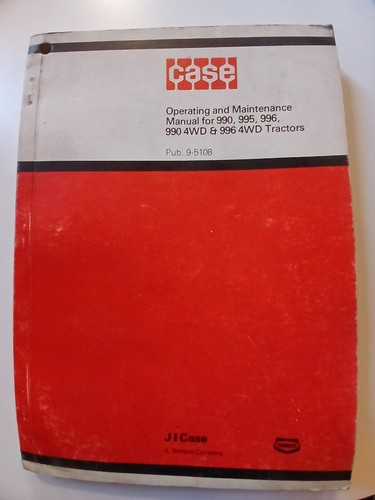 Case tracteur 990 - , 996