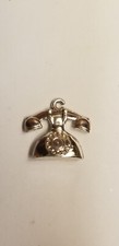 Vintage Cracker Jack silver tone rotary PLASTIC TELEPHONE gumball prize