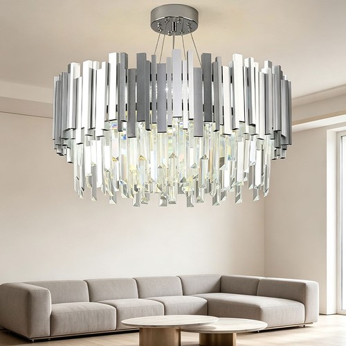 Lustre cristal plafonnier - lustre,