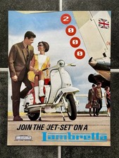 Vintage LAMBRETTA Calendar Poster SCOOTER SX200 Series 3 SX150 SX125 Innocenti