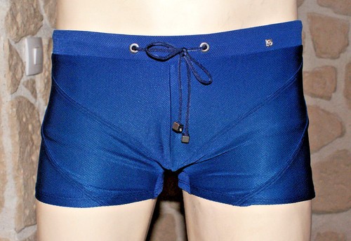 Boxer bain piqué bleu - piqué,