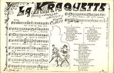 MUSIC SCORE THEMES Old Postcard [DTZ-14173]