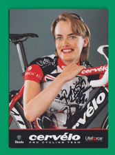 CYCLISME carte cycliste PATRICIA SCHWAGER équipe CERVELO Signée