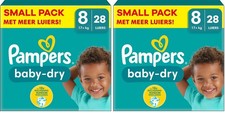 2 Pack 28 = 56 Couches PAMPERS Baby-Dry Taille 8 (17+ KG)  Bébé Stop & Protect
