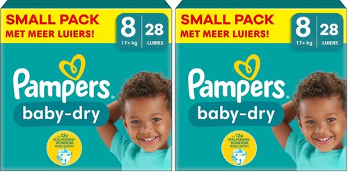 Pack 56 couches pampers - 28,