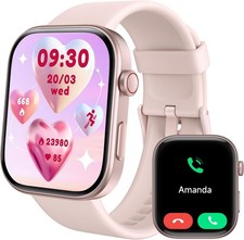 Smart Watches for Women for Android iPhone, 1.99 AMOLED Screen Fitness Watch
