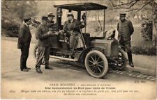 Old postcard PARIS PARIS Autotax driver an excess speed ticket (1245146)