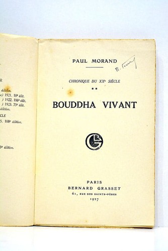 Bouddha vivant paris 1927 - bouddha,