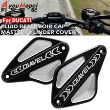 Front Brake Clutch Fluid Reservoir Caps For Ducati Diavel 1260 S XDiavel S