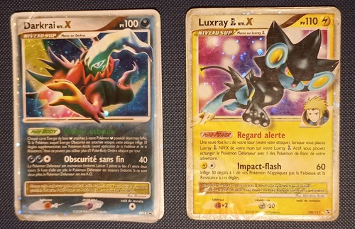 Lot cartes niveau x - niveau,