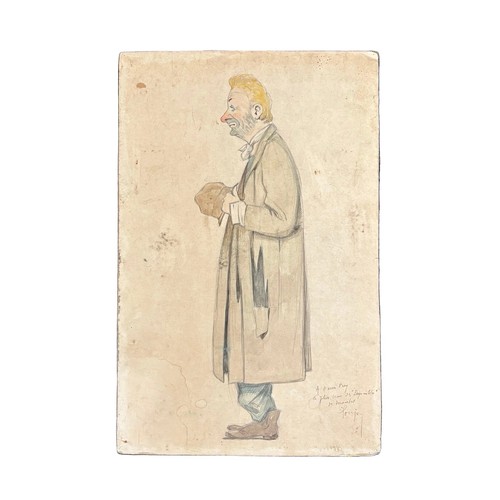 Aquarelle dédicacée - , et