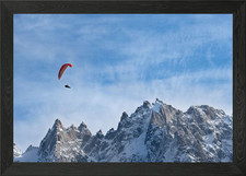 parapente Framed Wall Art Poster Canvas Print Picture