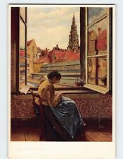 Postcard The Woman At The Window By Henri De Braekeleer Antwerp Belgium