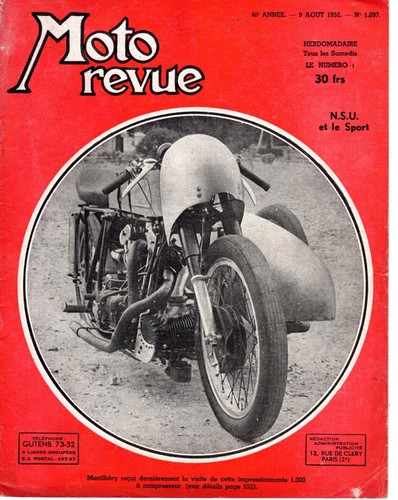 Moto revue 1097 nsu le - moto, et