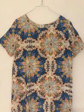 Robe fluide courte imprimé