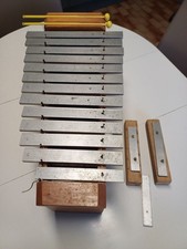XYLOPHONE  MUSISCOP 4 CAISSONS RESONNANCES  BOIS LAMES ACIER ACCORD PRECISION 
