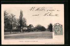 Old postcard St-Mandé, Restaurant de la Demi-Lune 