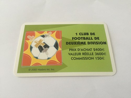 Carte acquisition club de - 1,