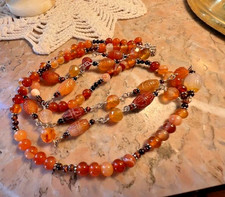 Collier 2 rangs perles pierre