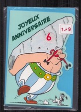 CARTE ANNIVERSAIRE UDERZO . ASTÉRIX . ALBERT RENÉ . 1999 . ( EDR 7 ) .