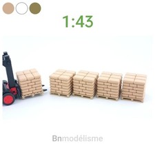 Lot 5 Palettes Sacs 1/43 - Décor Chargement Maquette Camion Modélisme Diorama TP