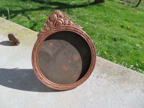 Ancien cadre photo rond art - cadre,