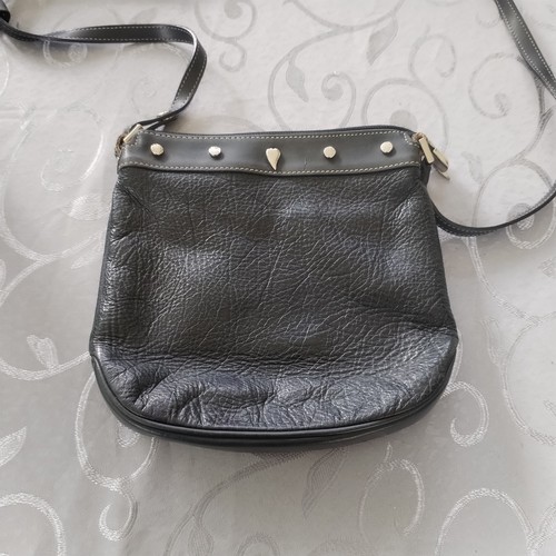 Sac bandoulière cuir - sac, noir