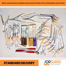 Spine Laminectomy Complete Instruments Full Set 47 Pcs Orthopedic Instruments