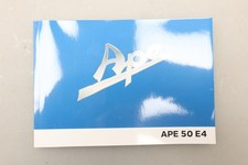 Manual handbook drivers manual owners manual Piaggio APE 50 C81 2