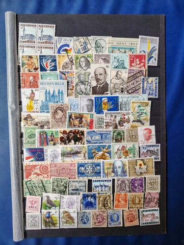 65 timbres belgique - +,