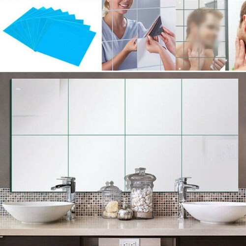 Verre miroir carreaux - miroir,