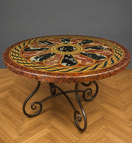 Grande table ronde plateau - ronde, à
