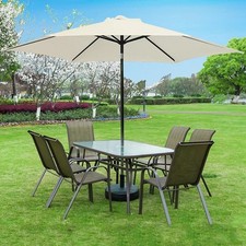 Garden Beach Parasol Canopy Cover Cafe Patio Parasol couvre UV30, facile à