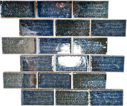 Mosaïque céramique bleu - mosaïque,