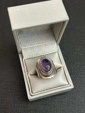 Bague en argent massif avec