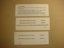 flipper Gottlieb, étiquettes