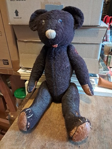 Ancien ours peluche ourson - ancien,