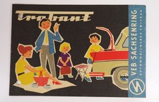 Old brochure Trabant VEB Sachsenring Automobilwerke Zwickau 1961 Trabi