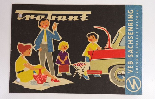Old brochure trabant veb - brochure,